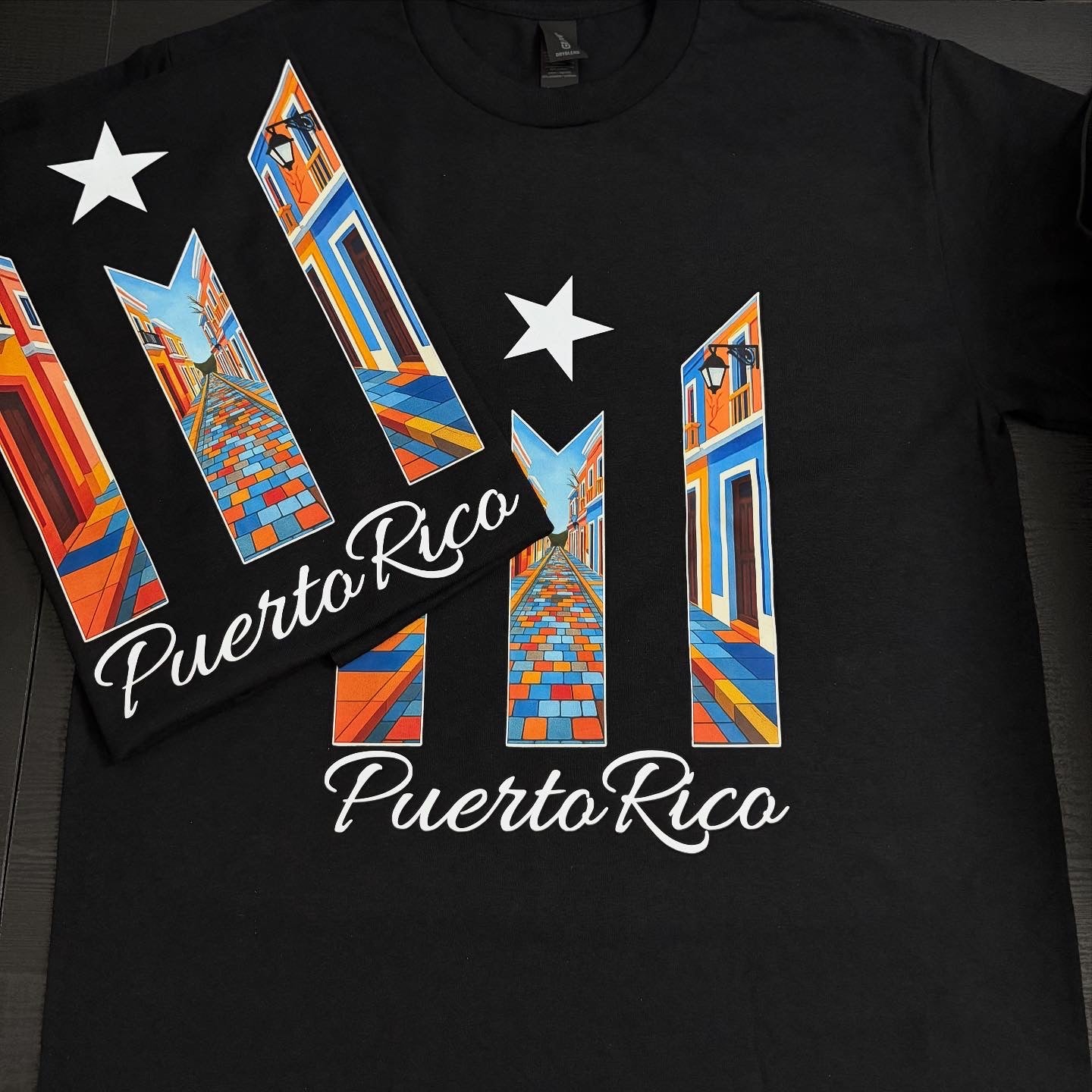 Puerto Rico Calle & Color Tee – Edición Premium