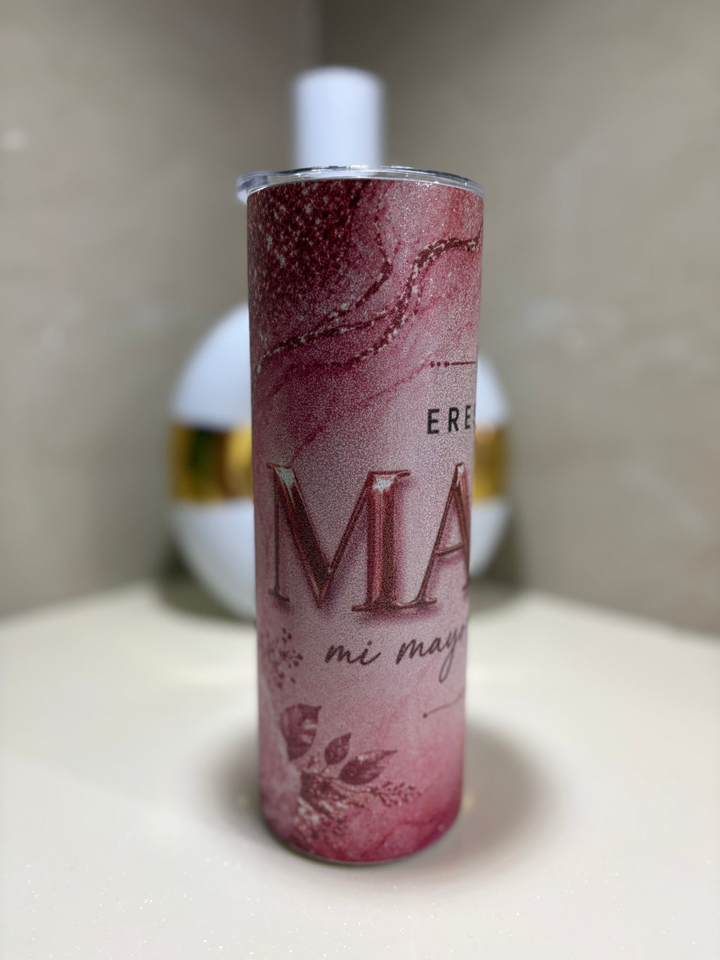 Vaso Skinny 20 oz “Eres mi Mayor Bendición” para Mamá