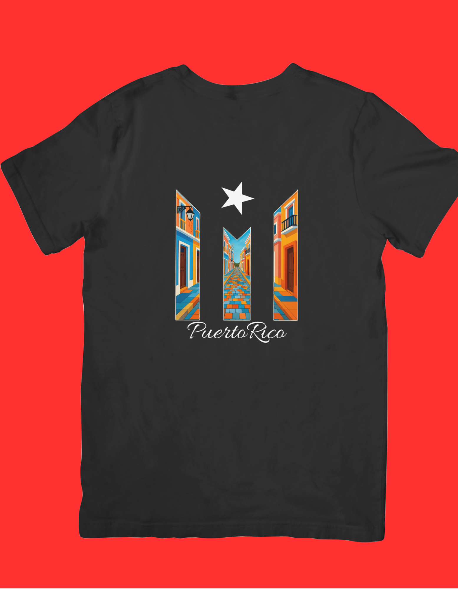 Puerto Rico Calle & Color Tee – Edición Premium