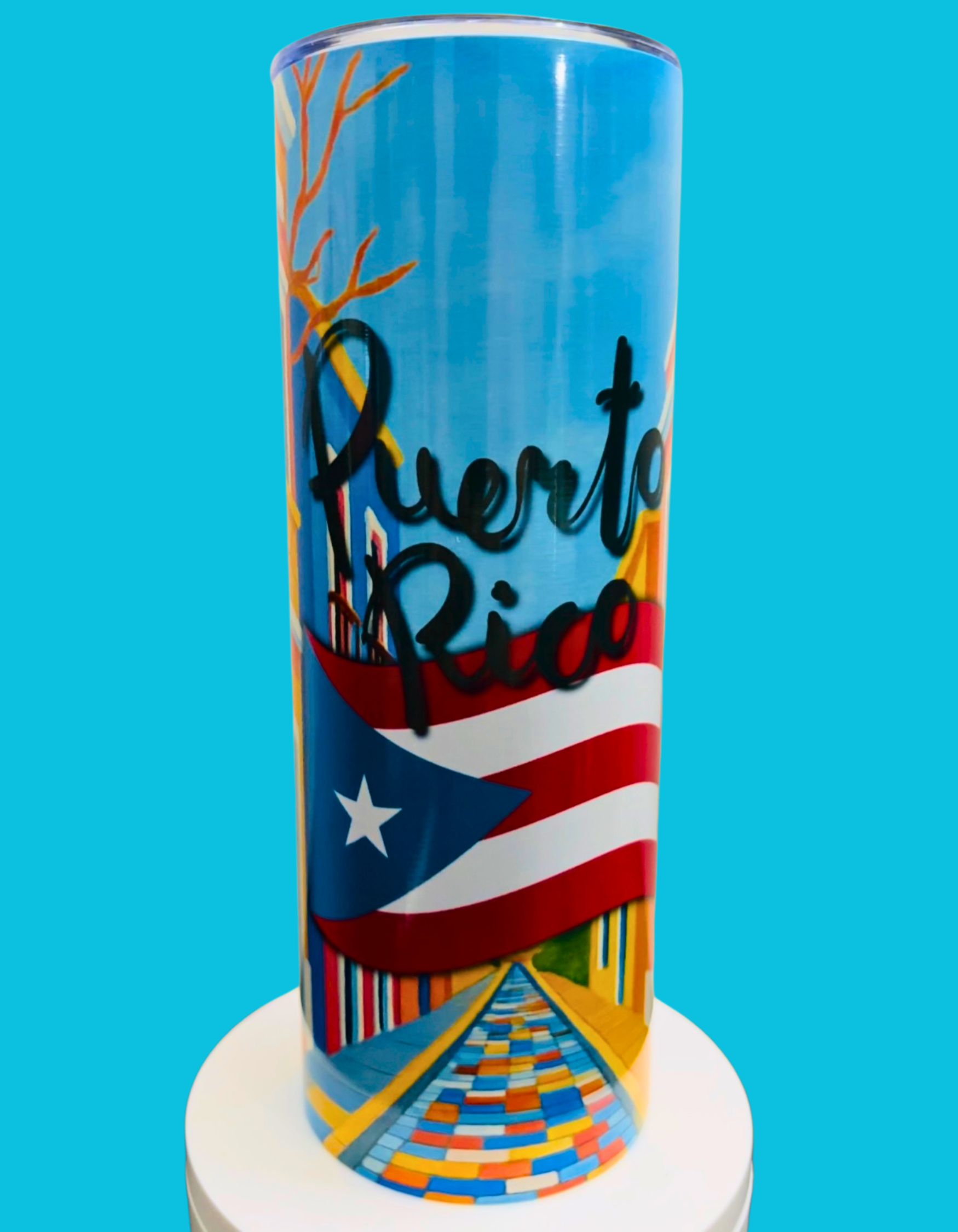 🇵🇷 Tumbler Puerto Rico – Edición Arte Boricua