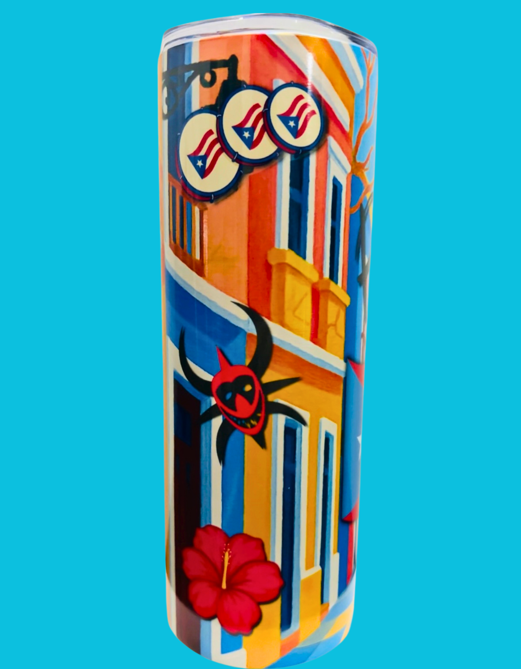🇵🇷 Tumbler Puerto Rico – Edición Arte Boricua